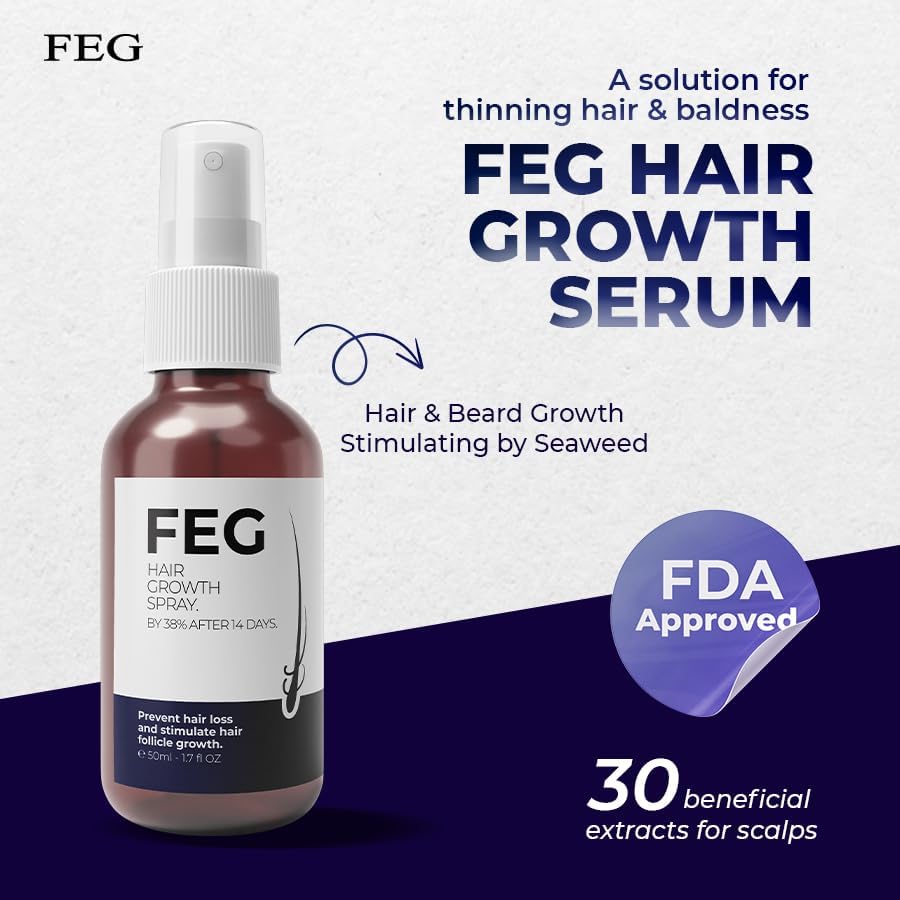 FEG PLUS Hair & Beard Growth Serum 50ml